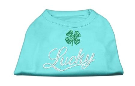 Lucky Rhinestone Shirts Aqua XL (16)