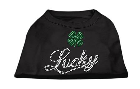 Lucky Rhinestone Shirts Black XL (16)