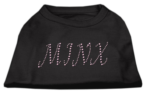 Minx Rhinestone Shirts Black L (14)