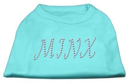 Minx Rhinestone Shirts Aqua XXL (18)