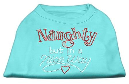 Naughty But Nice Rhinestone Shirts Aqua M (12)