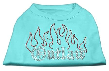 Outlaw Rhinestone Shirts Aqua M (12)