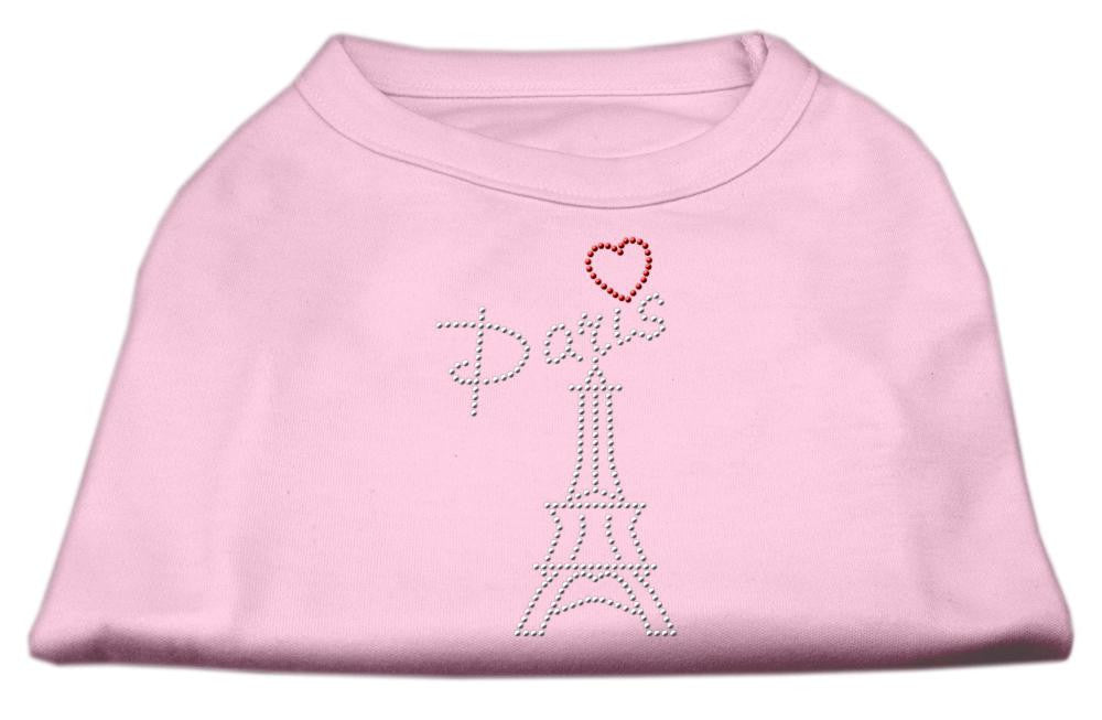 Paris Rhinestone Shirts Light Pink XL (16)