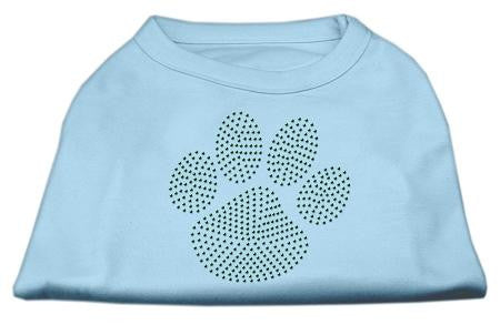 Green Paw Rhinestud Shirts Baby Blue M (12)