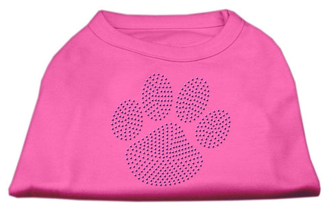 Purple Paw Rhinestud Shirts Bright Pink M (12)