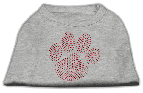 Red Paw Rhinestud Shirts Grey Xs (8)