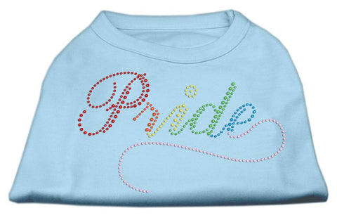 Rainbow Pride Rhinestone Shirts Baby Blue L (14)