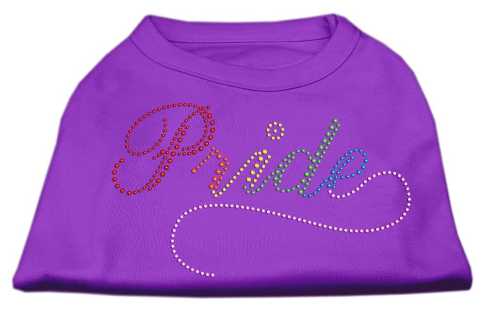 Rainbow Pride Rhinestone Shirts Purple L (14)