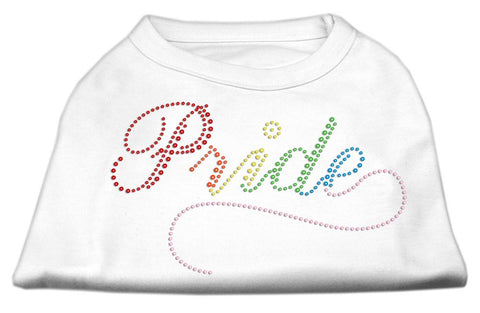 Rainbow Pride Rhinestone Shirts White M (12)