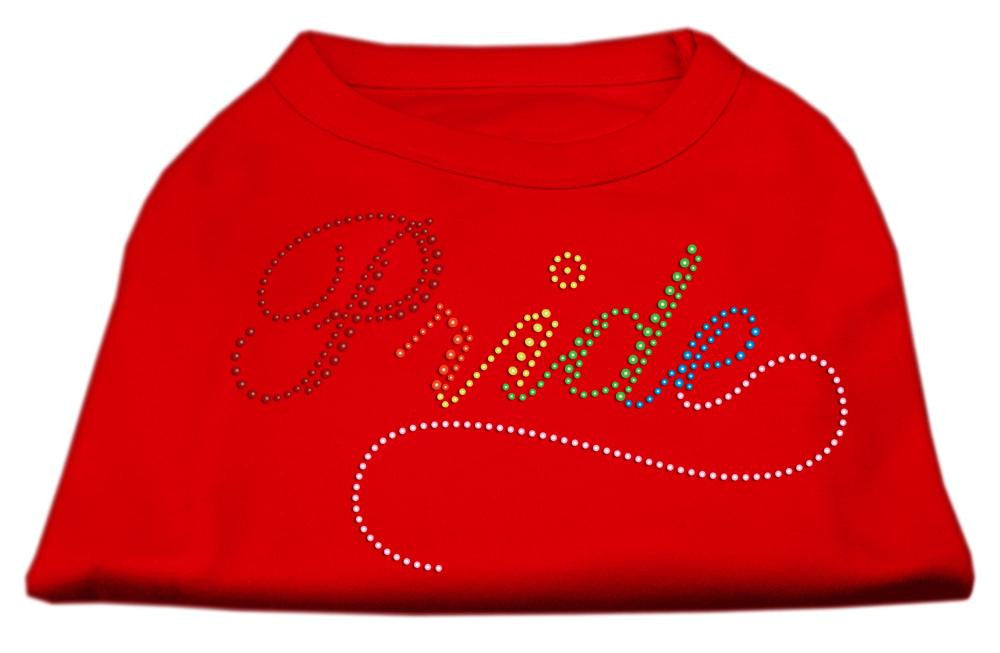 Rainbow Pride Rhinestone Shirts Red S (10)