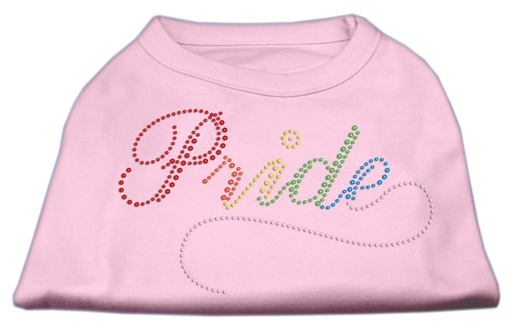 Rainbow Pride Rhinestone Shirts Light Pink XL (16)