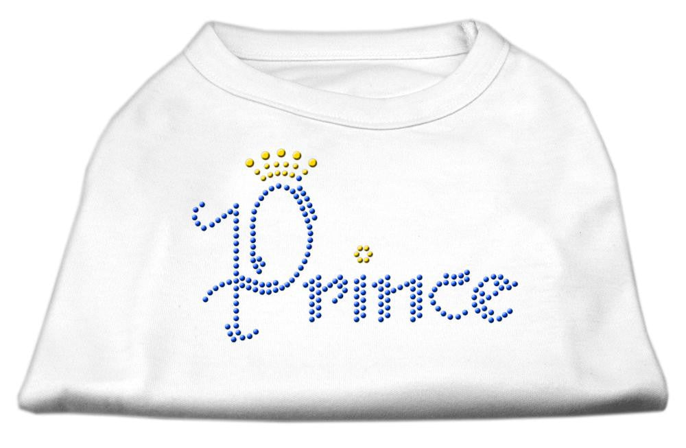 Prince Rhinestone Shirts White XL (16)