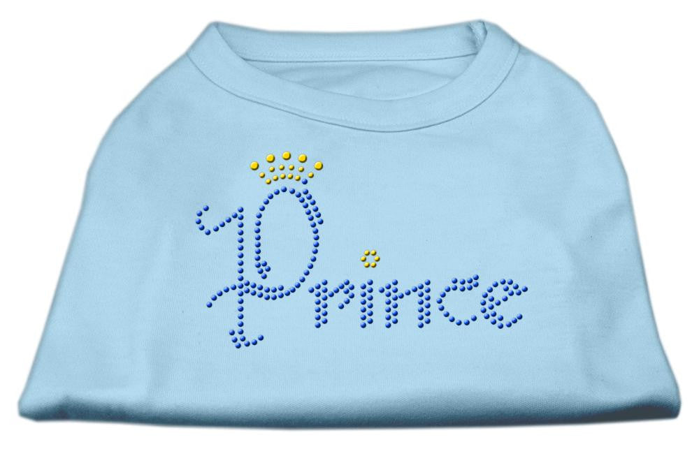 Prince Rhinestone Shirts Baby Blue XS (8)