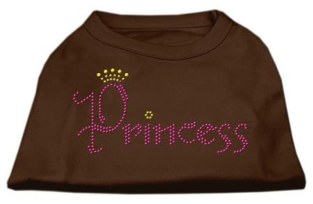 Princess Rhinestone Shirts Brown XS (8)