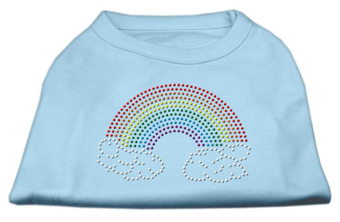 Rhinestone Rainbow Shirts Baby Blue M (12)