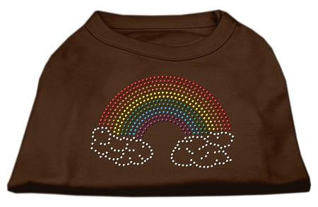 Rhinestone Rainbow Shirts Brown Med (12)