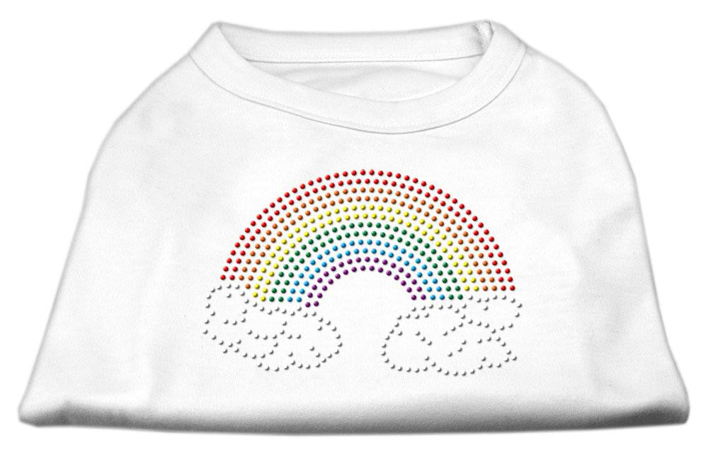 Rhinestone Rainbow Shirts White M (12)