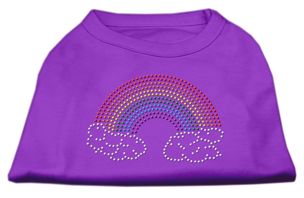 Rhinestone Rainbow Shirts Purple XL (16