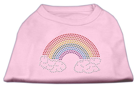 Rhinestone Rainbow Shirts Light Pink XS (8)