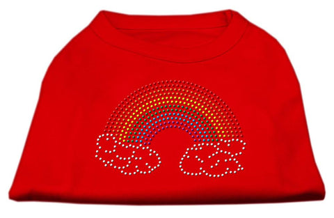 Rhinestone Rainbow Shirts Red XS (8)