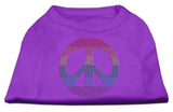 Rhinestone Rainbow Peace Sign Shirts