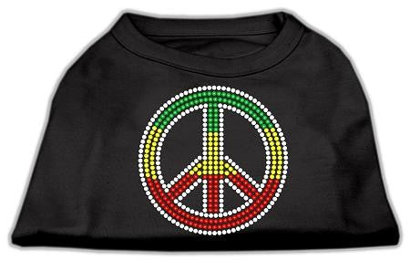 Rasta Peace Sign Shirts Black M (12)