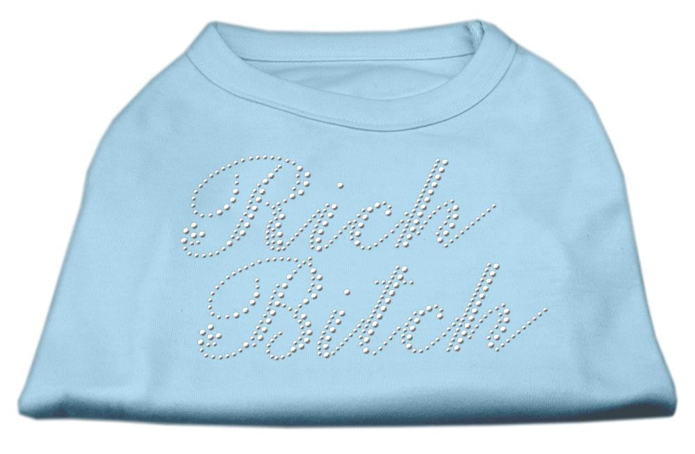 Rich Bitch Rhinestone Shirts Baby Blue S (10)