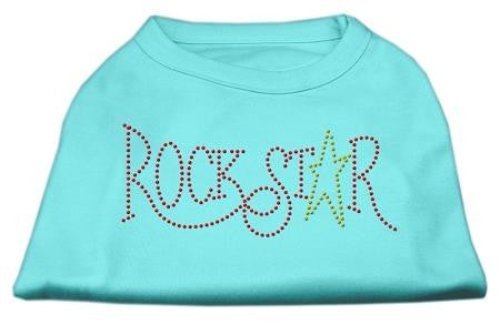 RockStar Rhinestone Shirts Aqua M (12)