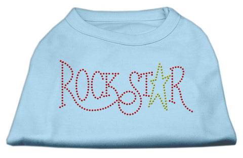 RockStar Rhinestone Shirts Baby Blue M (12)