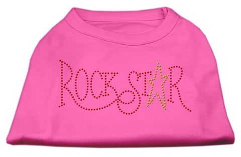 RockStar Rhinestone Shirts Bright Pink M (12)