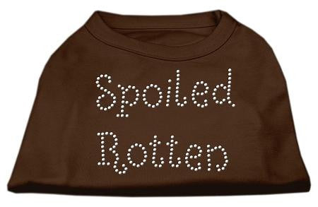 Spoiled Rotten Rhinestone Shirts Brown Lg (14)