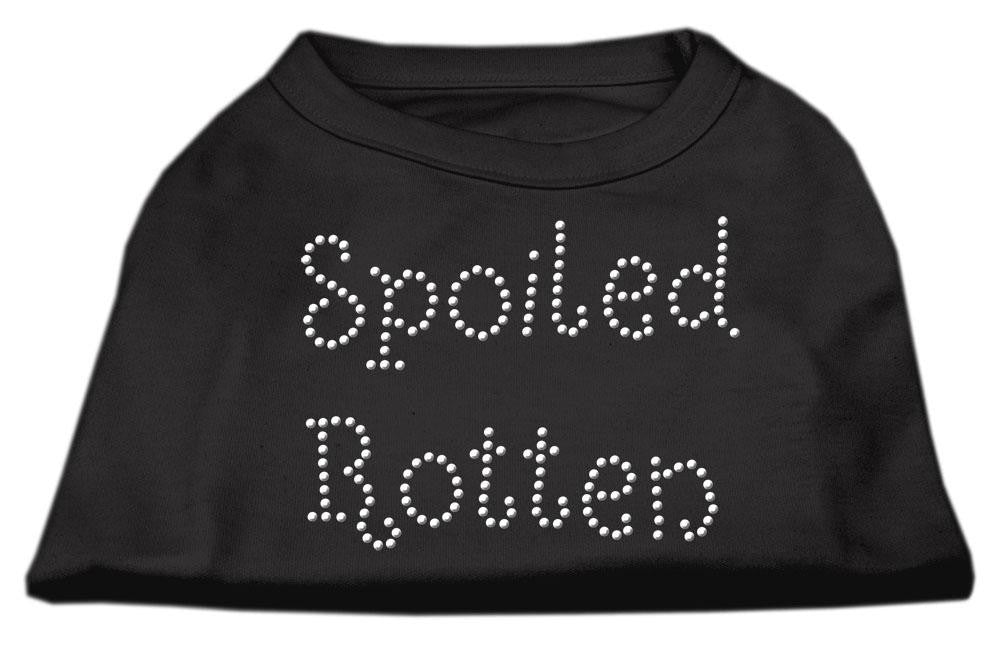 Spoiled Rotten Rhinestone Shirts Black M (12)