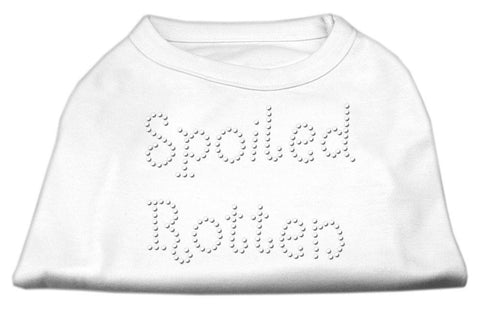 Spoiled Rotten Rhinestone Shirts White S (10)