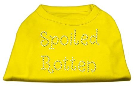 Spoiled Rotten Rhinestone Shirts Yellow Sm (10)