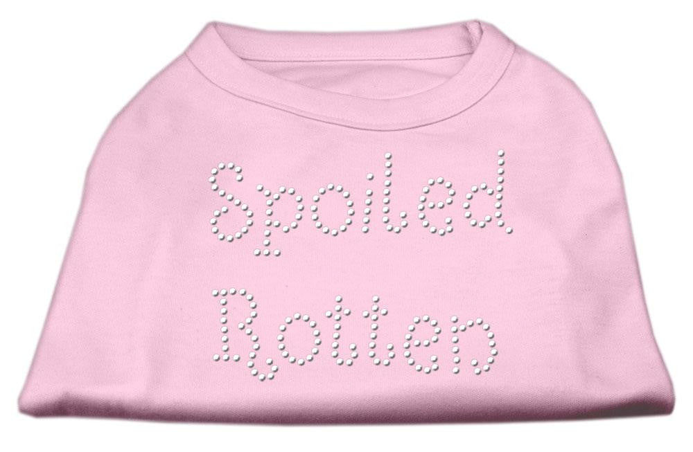 Spoiled Rotten Rhinestone Shirts Light Pink XS (8)