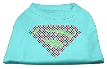 Super! Rhinestone Shirts Aqua L (14)