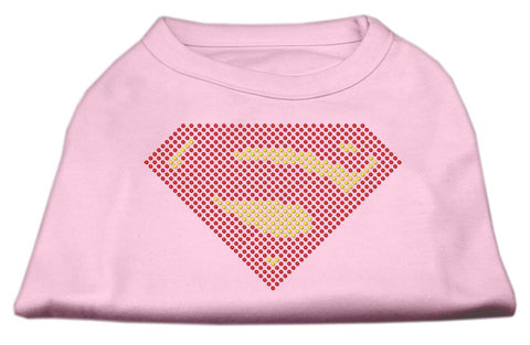 Super! Rhinestone Shirts Light Pink L (14)