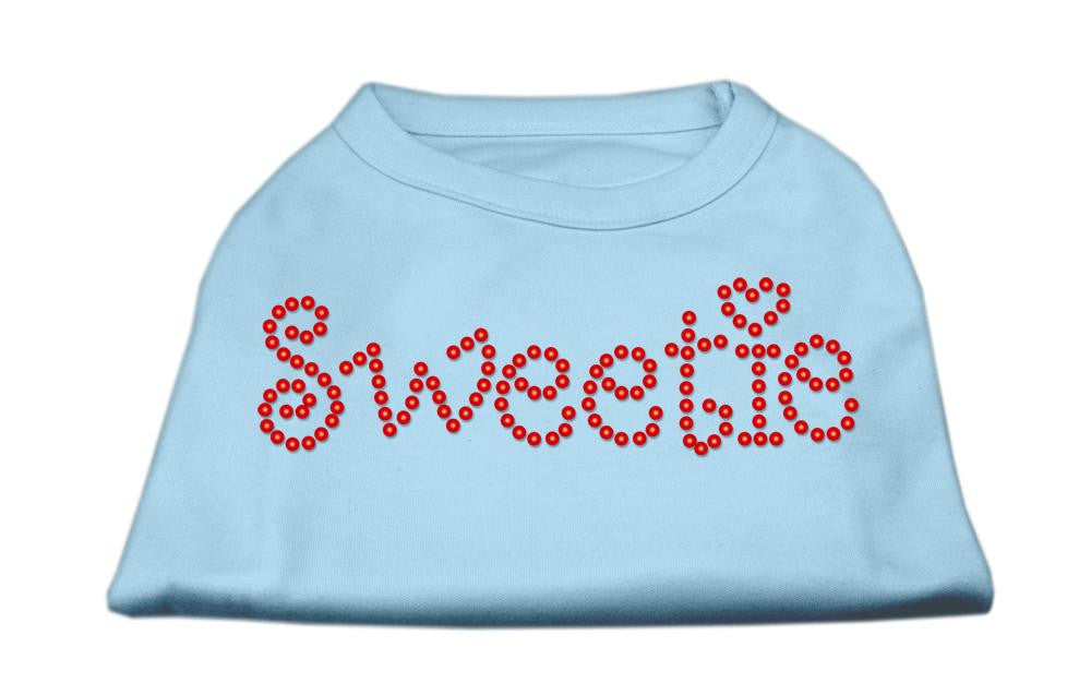 Sweetie Rhinestone Shirts Baby Blue L (14)