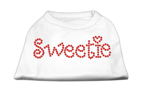 Sweetie Rhinestone Shirts White XS (8)