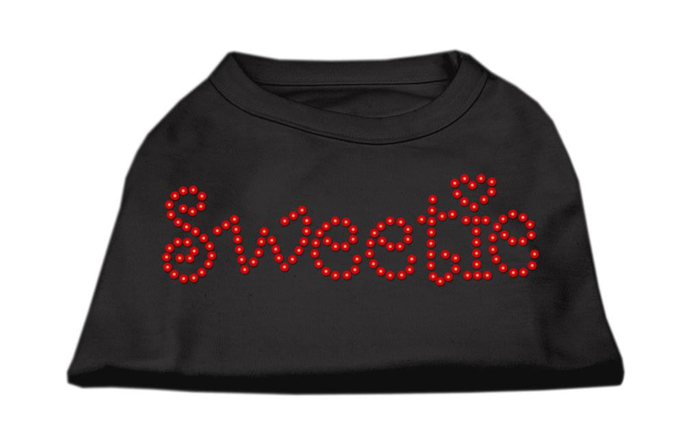 Sweetie Rhinestone Shirts Black XXL (18)