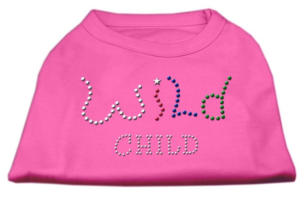 Wild Child Rhinestone Shirts Bright Pink L (14)