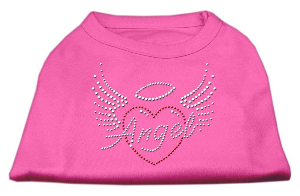 Angel Heart Rhinestone Dog Shirt Bright Pink XXXL (20)