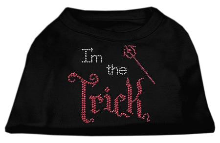 I'm the Trick Rhinestone Dog Shirt Black Lg (14)