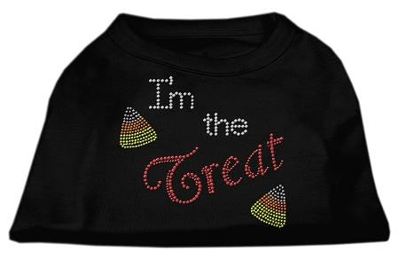 I'm the Treat Rhinestone Dog Shirt Black Lg (14)