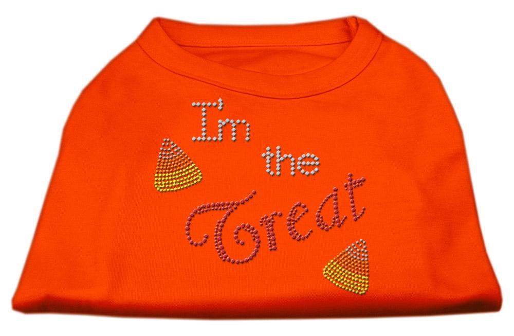 I'm the Treat Rhinestone Dog Shirt Orange XXXL (20)