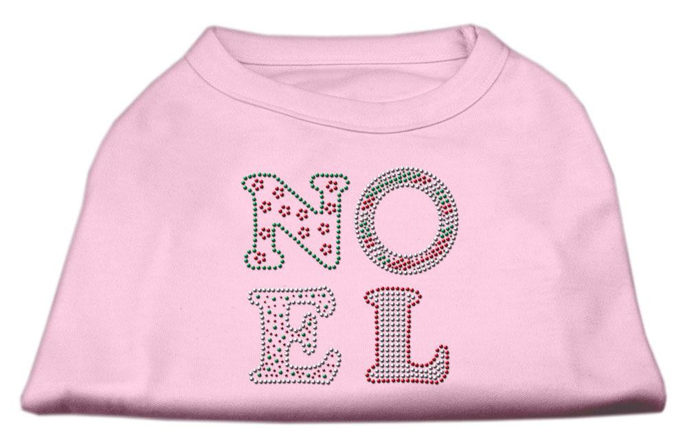 Noel Rhinestone Dog Shirt Light Pink XXL (18)