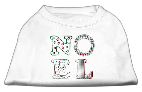 Noel Rhinestone Dog Shirt White XXL (18)