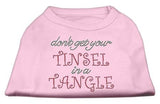 Tinsel in a Tangle Rhinestone Dog Shirt Light Pink Sm (10)