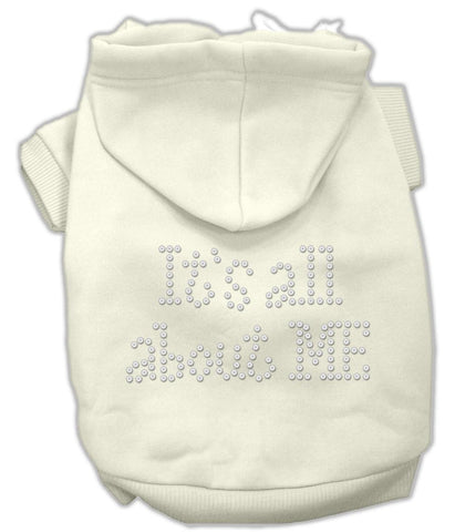 It's All About Me Rhinestone Hoodies Cream L (14)