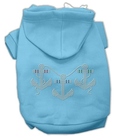 Rhinestone Anchors Hoodies Baby Blue L (14)